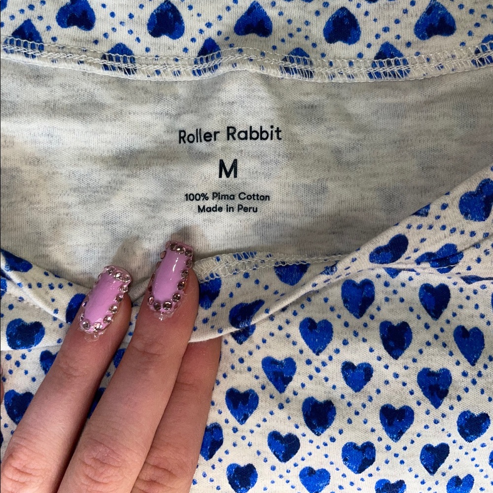 Roller Rabbit Blue hearts T-shirt